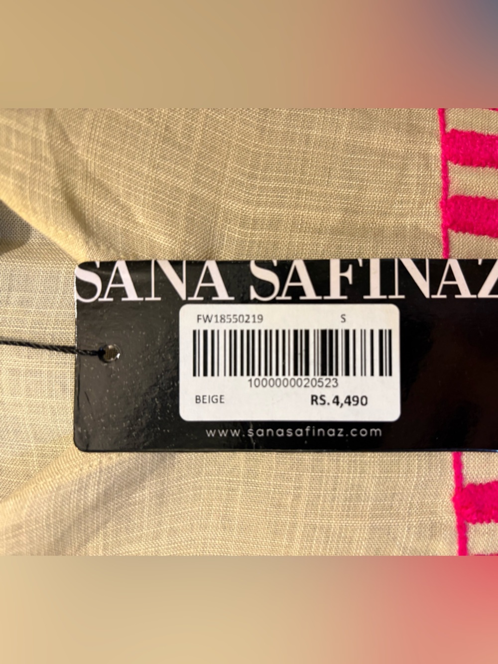 Sana Safinaz NWT Cotton Embroidered summer Dress in Sz S - Picture 7 of 7